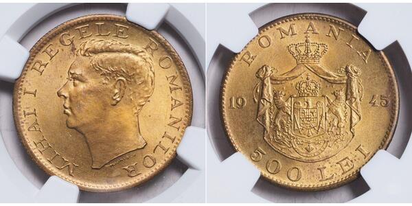 500 Лей Королівство Румунія (1881-1947) Срібло Michael I of Romania