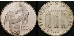 500 Лира Сан-Марино Серебро 