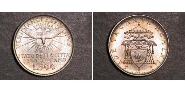 500 Ліра Ватикан Срібло 