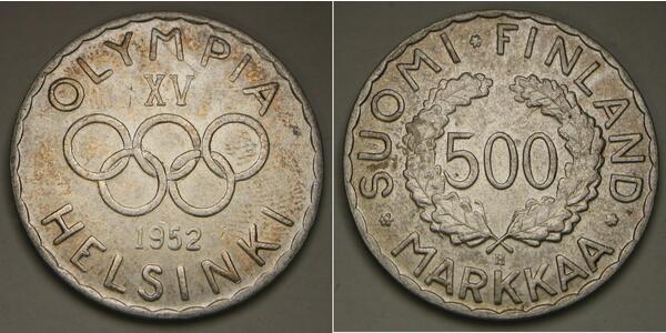 500 Марка Финляндия (1917 - ) Серебро 