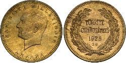 500 Піастр Турція (1923 - ) Золото Mustafa Kemal Atatürk (1881-1938)