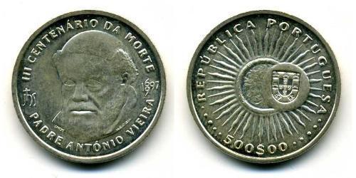 500 Эскудо Португальская Республика (1975 - ) Серебро 