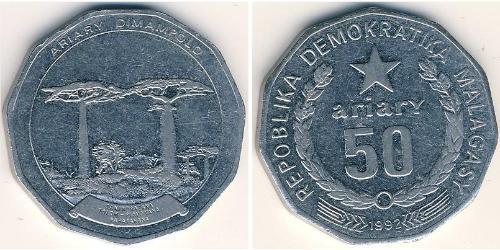 50 Ariary Madagaskar Stahl 