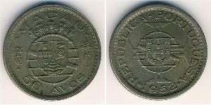 50 Avo Portugal / Macau (1862 - 1999) Copper/Nickel 