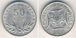 50 Avo Portugal / Osttimor (1702 - 1975) Silber 