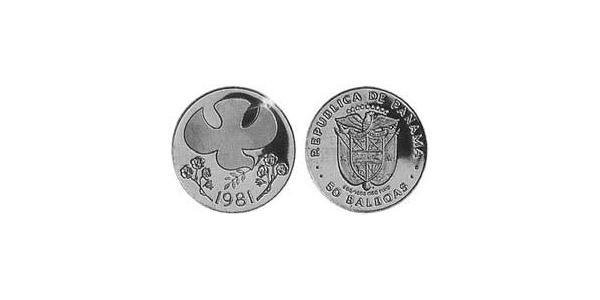 50 Balboa Panamá Oro 