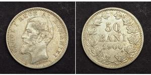 50 Ban Regno di Romania (1881-1947) Argento Carlo I di Romania (1839 - 1914)