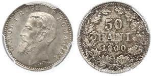 50 Ban Regno di Romania (1881-1947) Argento Carlo I di Romania (1839 - 1914)