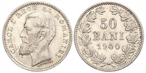 50 Ban Regno di Romania (1881-1947) Argento Carlo I di Romania (1839 - 1914)