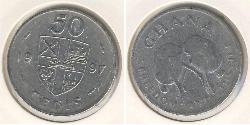50 Cedi Ghana 镍/銅 