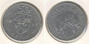 50 Cedi Ghana 銅/镍 