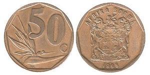 50 Cent Sudáfrica Latón/Acero 