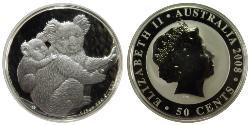 50 Cent Australie (1939 - ) Argent Elizabeth II (1926-2022)