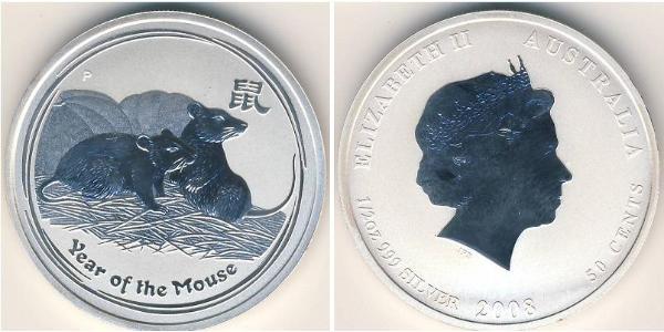 50 Cent Australie (1939 - ) Argent 