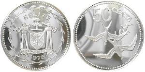 50 Cent Belize (1981 - ) Argent 