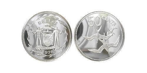 50 Cent Belize (1981 - ) Argent 