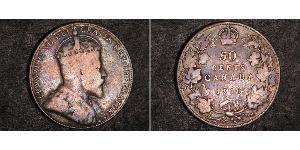 50 Cent Canada Argent Édouard VII (1841-1910)