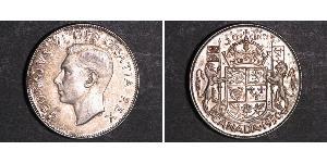 50 Cent Canada Argent George VI (1895-1952)