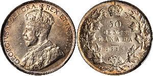 50 Cent Canada Argent George V (1865-1936)