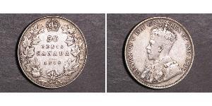 50 Cent Canada Argent George V (1865-1936)