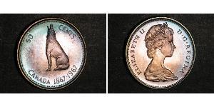 50 Cent Canada Argent Elizabeth II (1926-2022)