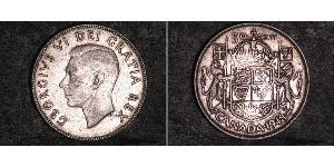 50 Cent Canada Argent George VI (1895-1952)