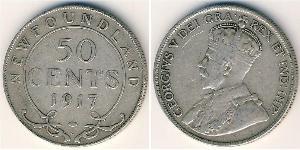 50 Cent Canada Argent George V (1865-1936)