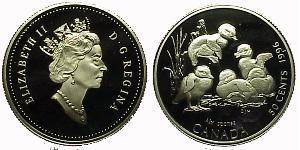 50 Cent Canada Argent Elizabeth II (1926-2022)