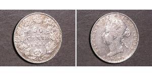 50 Cent Canada Argent Victoria (1819 - 1901)