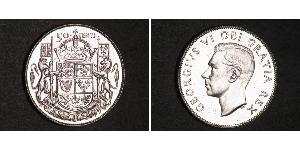 50 Cent Canada Argent George VI (1895-1952)