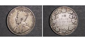 50 Cent Canada Argent George V (1865-1936)