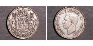 50 Cent Canada Argent George VI (1895-1952)