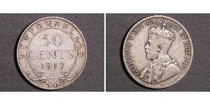 50 Cent Canada Argent George V (1865-1936)