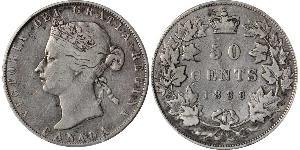 50 Cent Canada Argent Victoria (1819 - 1901)