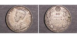 50 Cent Canada Argent George V (1865-1936)