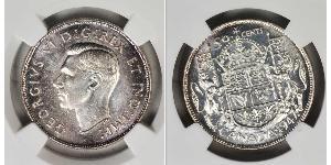 50 Cent Canada Argent George VI (1895-1952)