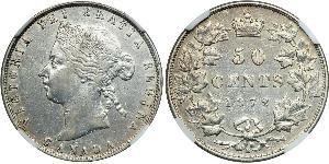 50 Cent Canada Argent Victoria (1819 - 1901)