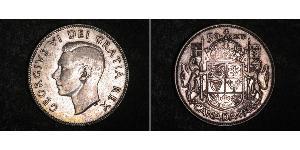 50 Cent Canada Argent George VI (1895-1952)