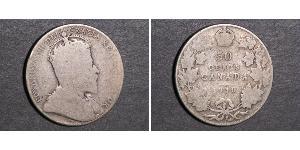 50 Cent Canada Argent Édouard VII (1841-1910)