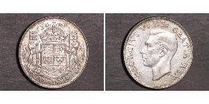 50 Cent Canada Argent George VI (1895-1952)