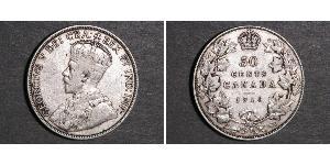 50 Cent Canada Argent George V (1865-1936)