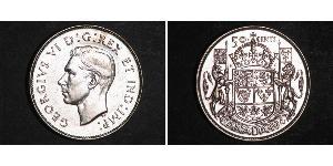 50 Cent Canada Argent George VI (1895-1952)