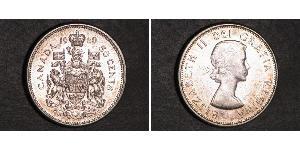 50 Cent Canada Argent Elizabeth II (1926-2022)