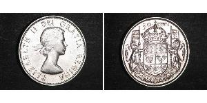 50 Cent Canada Argent Elizabeth II (1926-2022)