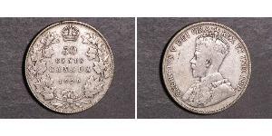 50 Cent Canada Argent George V (1865-1936)