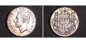 50 Cent Canada Argent George VI (1895-1952)