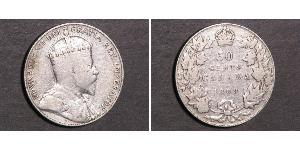 50 Cent Canada Argent Édouard VII (1841-1910)