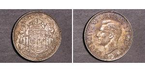 50 Cent Canada Argent George VI (1895-1952)