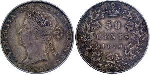 50 Cent Canada Argent Victoria (1819 - 1901)