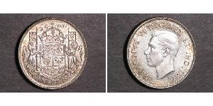 50 Cent Canada Argent George VI (1895-1952)